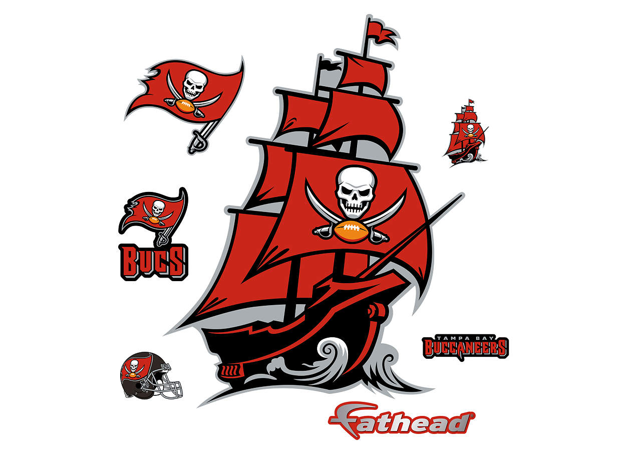 Tampa Bay Buccaneers Pirate Ship Logo Wall Decal | Shop Fathead® for